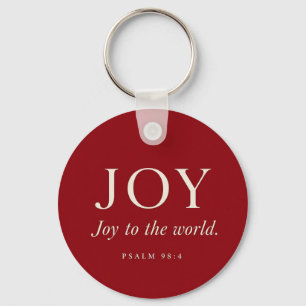 FREUDE Psalm 98:4 Weihnachtsgeschenk Schlüsselanhänger