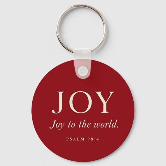 FREUDE | Psalm 98:4 | Weihnachtsgeschenk Schlüsselanhänger (Rückseite)