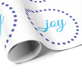 Freude punktiert blaues geschenkpapier (Rolleneckpunkt)
