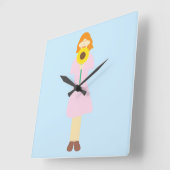 Freude Quadratische Wanduhr (Winkel)