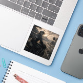 Freude / Racer / Endlose Strecke Aufkleber (Laptop mit iPhone)