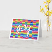 Freude-Regenbogen Frameable Notecard Karte (Gelbe Blume)