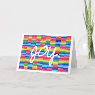 Freude-Regenbogen Frameable Notecard Karte