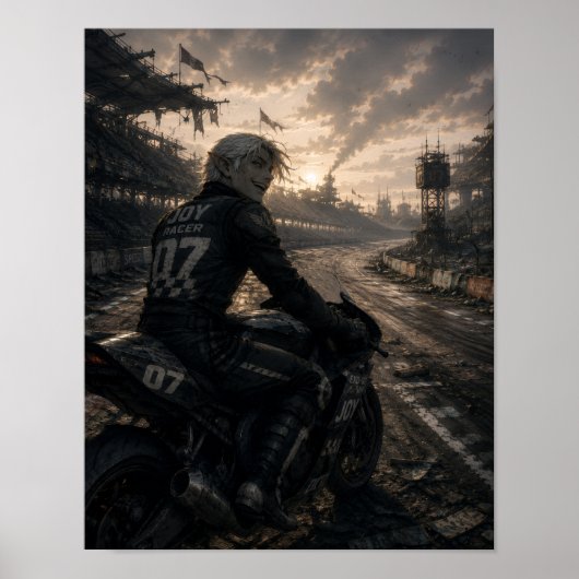 Freude / Rennfahrer / Endlose Strecke Poster (Vorne)