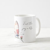 Freude Rosa Schmetterling Kaffeetasse (VorderseiteRechts)