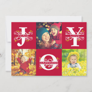 Freude Rot und Weiß 4 Foto Weihnachten