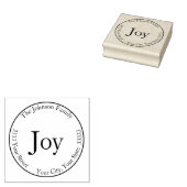 Freude Rücksendeadresse Gummistempel (Stempel)