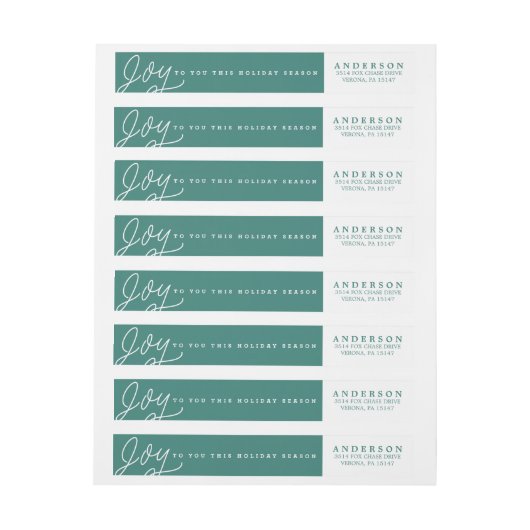 FREUDE-Rücksendeadresse-Verpackungsaufkleber (Bogen)