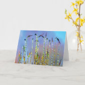 Freude, Ruhe, Geschichten in der Natur tauben fall Karte (Gelbe Blume)