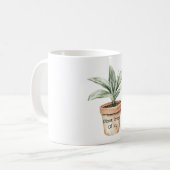 Freude Samen pflanzen Kaffeetasse (Vorderseite Links)