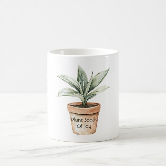 Freude Samen pflanzen Kaffeetasse (Mittel)