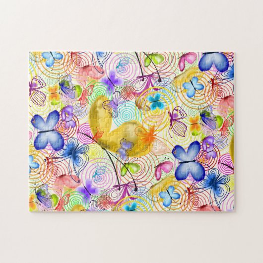 Freude - Schmetterlinge - Frühjahr - Puzzle (Horizontal)