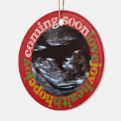 Freude! Sonogram-erste Keramik Ornament (Links)