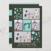 Freude sortierte feiertagskarte (Vorne/Hinten)