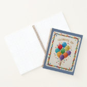 Freude sticken bunte Ballon Journal Notizblock (Innenseite)