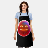 Freude strahlen: Digitales Emoticon Schürze (Getragen)