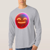 Freude strahlen: Digitales Emoticon T-Shirt (Vorderseite)