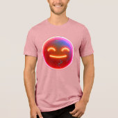 Freude strahlen: Digitales Emoticon Tri-Blend Shirt (Vorderseite)