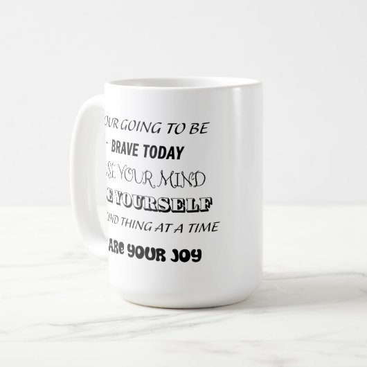 Freude teilen kaffeetasse (Vorderseite Links)