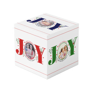 Freude und Beeren Happy Holidays Weihnachten Foto Würfel