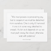 Freude und Ermutigung - Grußkarte Mitteilungskarte (Vorne/Hinten)