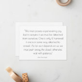 Freude und Ermutigung - Grußkarte Mitteilungskarte (Vorderseite/Rückseite Beispiel)