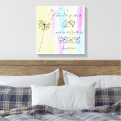 Freude und Frieden Kunst Leinwanddruck (Insitu (Schlafzimmer))