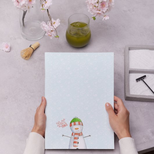 Freude und Frieden | Niedliche Weihnachtszeit Notizblock