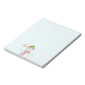 Freude und Frieden | Niedliche Weihnachtszeit Notizblock (Rotiert)