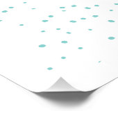 Freude und Frieden | Niedlicher Weihnachtsschneema Poster (Ecke)