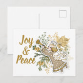 Freude und Friedensengel Postkarte (Vorne/Hinten)