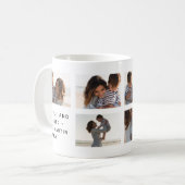 Freude und gesegnete Familienfoto Collage Kaffeetasse (Vorderseite Links)