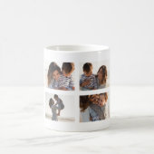 Freude und gesegnete Familienfoto Collage Kaffeetasse (Mittel)