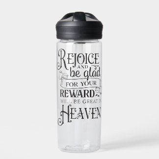 "Freude und Glad sein" Inspiration Christlich Trinkflasche