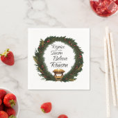 Freude und Glauben an die Krippe Serviette (Beispiel)