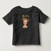 Freude und Glück für das glückliche Baby. Kleinkind T-shirt (Vorderseite)