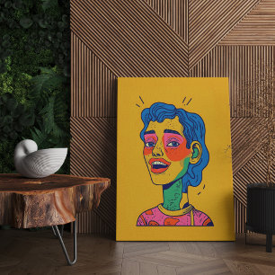 Freude und Glück kreatives Wall Art Poster