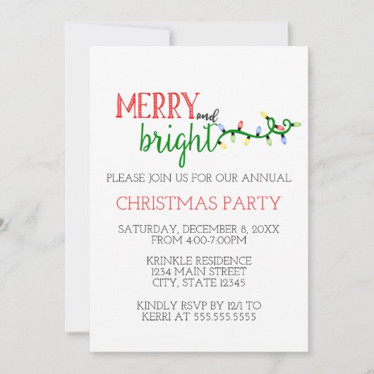 Freude und Helle Feier Einladung (Vorderseite)