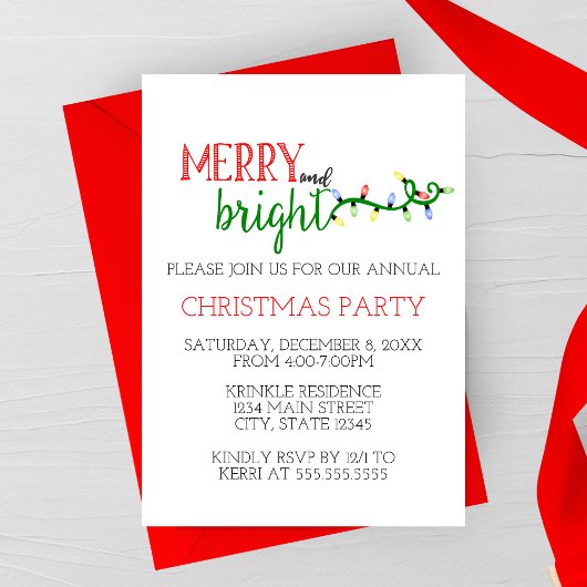 Freude und Helle Feier Einladung