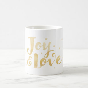 Freude und Liebe   Elegante Handwriting Holiday St Kaffeetasse