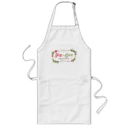 Freude und Liebe Happy Holidays Lange Schürze