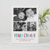 Freude und schöne Ferien Feiertagskarte (Stehend Vorderseite)