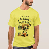 Freude und Sonnenschein - Strand T-Shirt (Vorderseite)