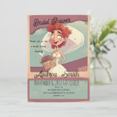 Freude und Spaß mit einem lustigen und Lässigen Br Einladung (Stehend Vorderseite)