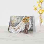 Freude und Wärme mit jedem Schritt Karte (Gelbe Blume)