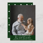 Freude und Wunder mit Großkindern Feiertagskarte (Vorne/Hinten)