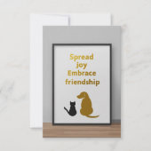 Freude verbreiten, Freundschaft einpflegen (Vorderseite)