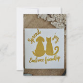 Freude verbreiten, Freundschaft einpflegen (Rückseite)