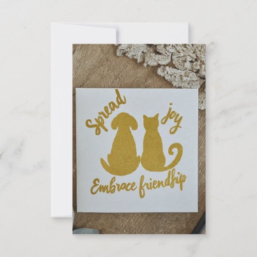 Freude verbreiten, Freundschaft einpflegen (Rückseite)