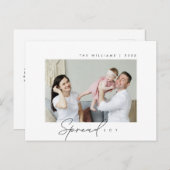 Freude verbreiten, frohe Weihnachtsgrüße, Foto der Postkarte (Vorne/Hinten)